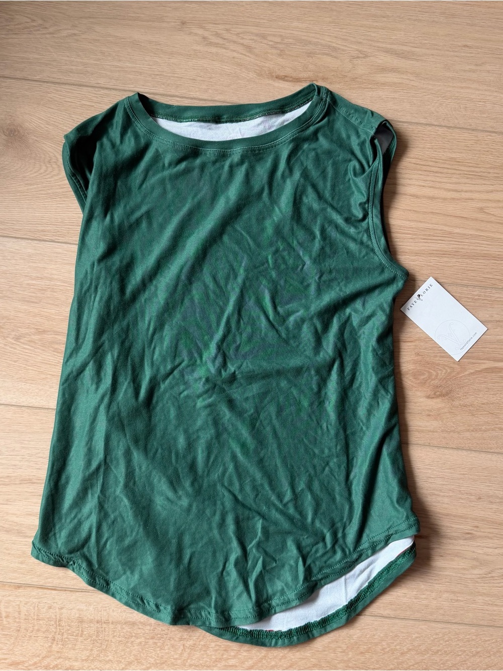New Forest Green Sleeveless Athletic Tank Top